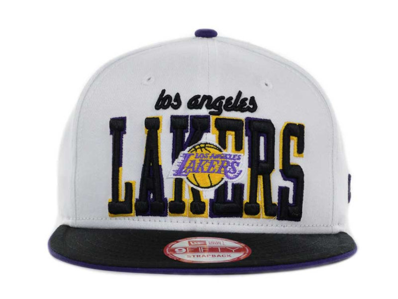 NBA Los Angeles Lakers NE Snapback Hat #96